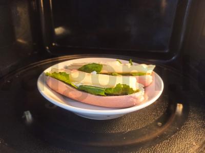 Dešrelės su varške ir sūriu „Skani pusryčių“ Žingsnis 5