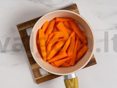 Morkų troškinys su grybais Žingsnis 2