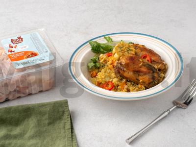 Kiaulienos ir batato plovas orkaitėje pagrindine nuotrauka