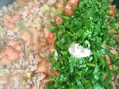 Pupelių ir faršo troškinys Žingsnis 5