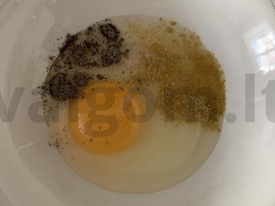 Menkių filė tešloje su citrinos sultimis ir prieskoniais Žingsnis 2