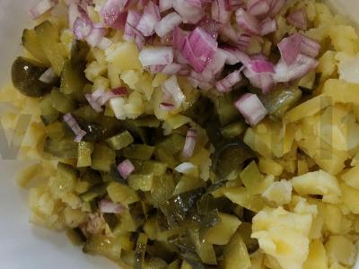 Puikus salotas su marinuotais voveraitėmis Žingsnis 3