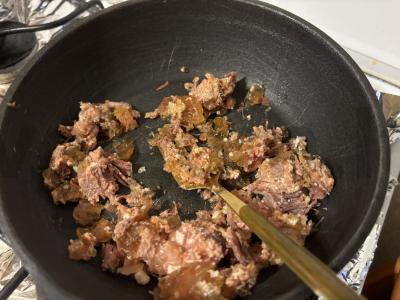 Farfalle makaronai su troškinta jautiena Žingsnis 4