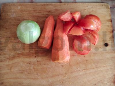 Kepta dantyta žuvis su daržovėmis Žingsnis 2