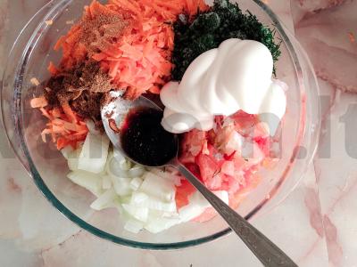 Kepta dantyta žuvis su daržovėmis Žingsnis 4