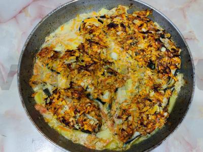 Kepta dantyta žuvis su daržovėmis Žingsnis 8