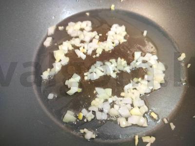 Grikių makaronai su midijomis pietums Žingsnis 1