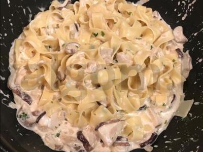 Fettuccine su baravykais Žingsnis 5