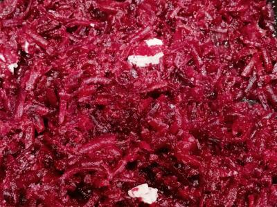 Burokėlių salotos su marinuotais grybais Žingsnis 2