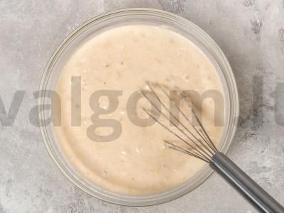 Banano duona su pienu Žingsnis 6