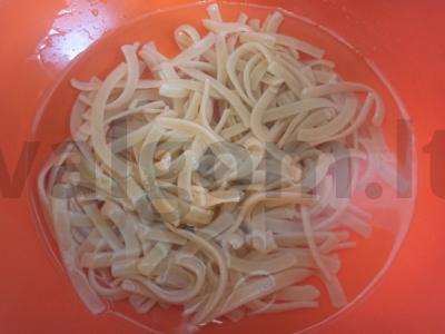 Makaronai su vištiena grietinėlės-grybų padaže Žingsnis 8