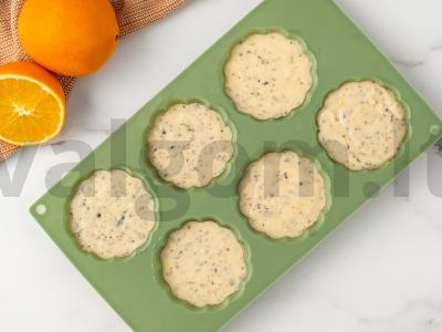 Apelsinų keksiukai su šokoladu Žingsnis 5