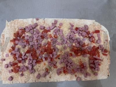 Picos ritinys iš lavašo Žingsnis 5