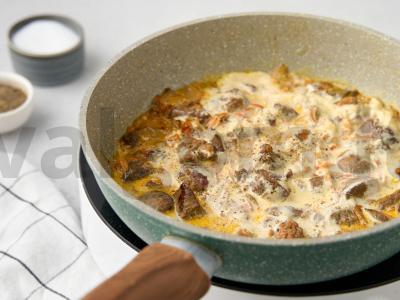 Perlovka su vištienos kepenėlėmis Žingsnis 6