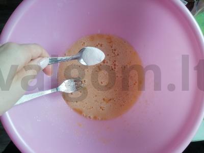 Klasikinis tortas „Pancho“ Žingsnis 1