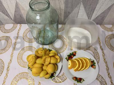 Abrikosų ir apelsinų kompotas žiemai Žingsnis 2