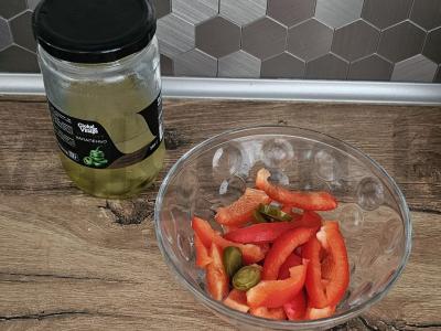 Salotos su paprikomis ir jalapeño pipirais Žingsnis 2