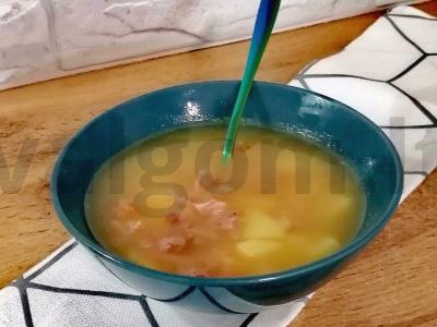 Žirnių sriuba su rūkytomis kiaulienos šonkauliais Žingsnis 8