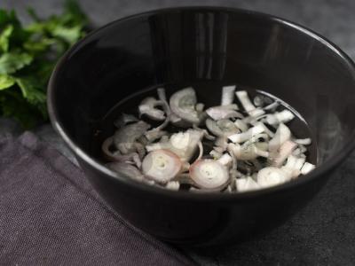 Salotas su pupelėmis ir džiovintais pomidorais Žingsnis 1