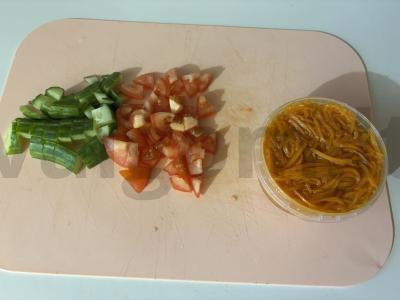 Mini šašlykas ant vaflinės Žingsnis 4