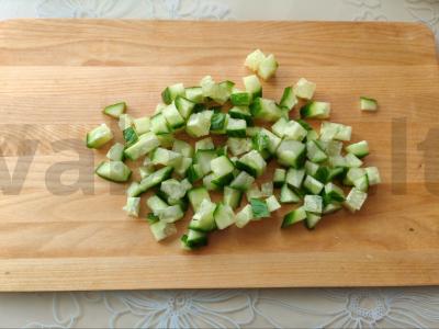 Salotas „Šviežumas“ su žirneliais Žingsnis 2