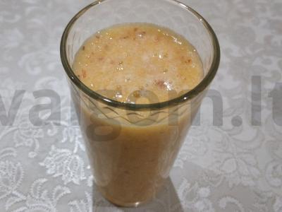 Švelnus smūdis su nektarinu pagrindine nuotrauka