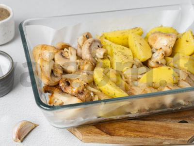 Keptas „Gribų krepšelis“ Žingsnis 4