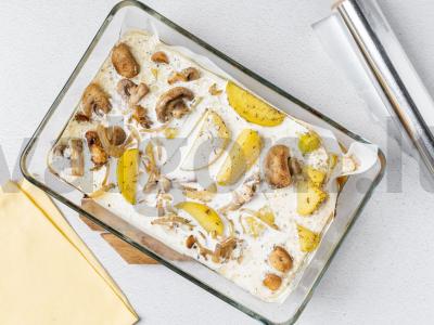 Keptas „Gribų krepšelis“ Žingsnis 6