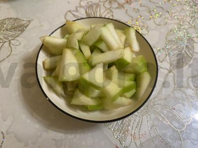 Vaisių salotos „Šokoladinė-uogų nuotaika“ Žingsnis 2