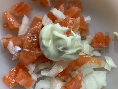 Salotas „Naujametinis rutulys“ Žingsnis 2