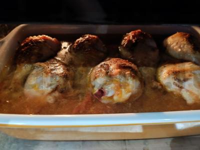 Grikių košė, kepta orkaitėje su vištienos blauzdomis Žingsnis 6