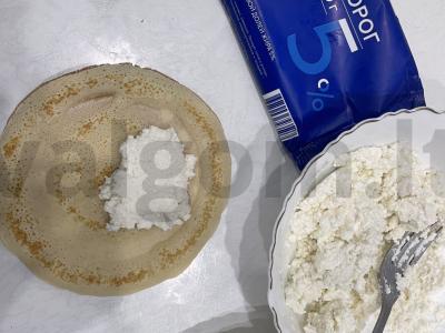 Blynai su varškės įdaru Žingsnis 7