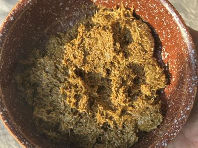 Dubajaus šokoladas su pistacijų pasta ir tahini Žingsnis 3