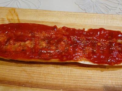 Pica-baguette su mocarela Žingsnis 2