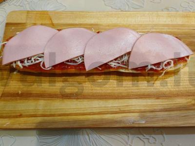 Pica-baguette su mocarela Žingsnis 6