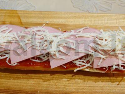 Pica-baguette su mocarela Žingsnis 7