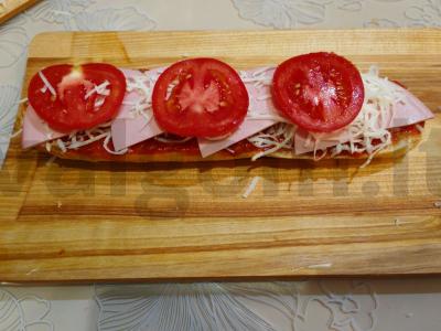 Pica-baguette su mocarela Žingsnis 9