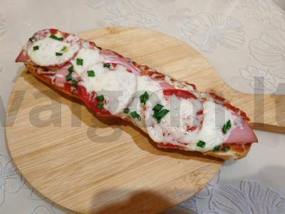 Pica-baguette su mocarela Žingsnis 12