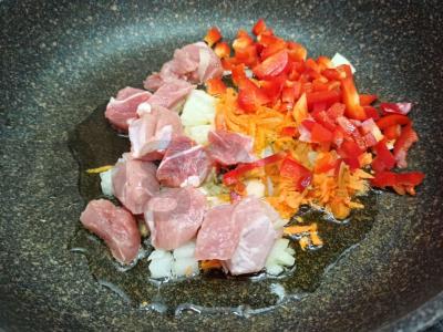 Šaltibarščiai su kiauliena ir daržovėmis Žingsnis 3