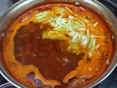 Šaltibarščiai su kiauliena ir daržovėmis Žingsnis 7