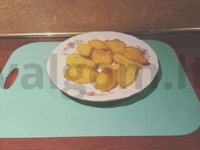 Kaimiški bulvės miltuose su svanų druska Žingsnis 3