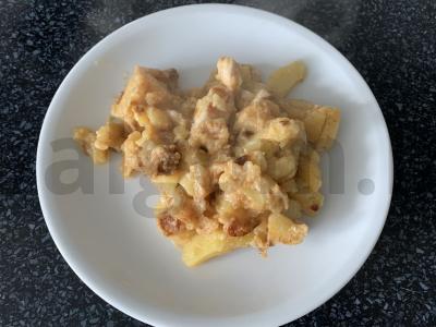 Bulvės su vištienos krūtinėle grietinės ir garstyčių padaže Žingsnis 8