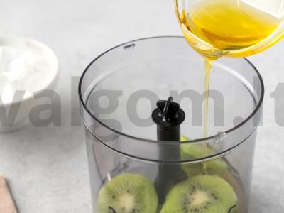 Nealkoholiniai kokteiliai su kiviais ir ananasais Žingsnis 2