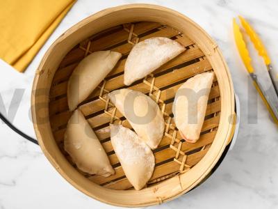 Koldūnai su braškėmis ir vyšniomis garuose Žingsnis 6