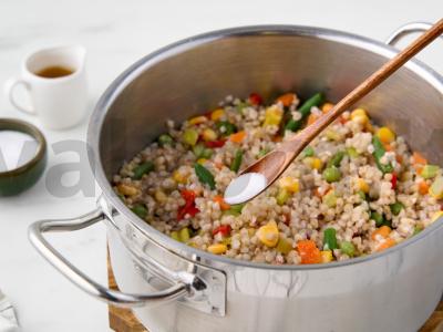 Žalioji grikių košė su daržovėmis Žingsnis 5