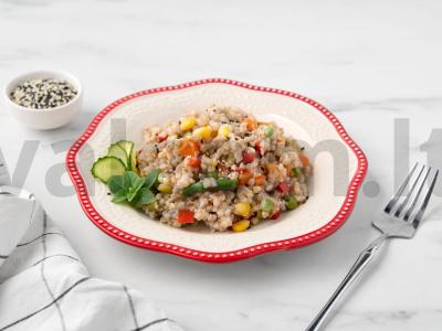 Žalioji grikių košė su daržovėmis pagrindine nuotrauka