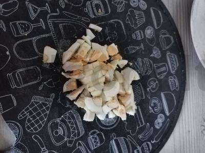 Olivje su žaliais žirneliais Žingsnis 4