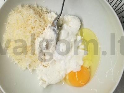 Galetė su kriauše ir sūriu Žingsnis 1