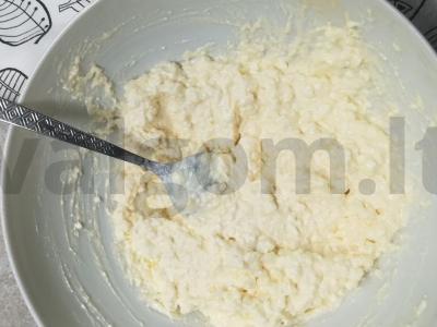 Galetė su kriauše ir sūriu Žingsnis 2