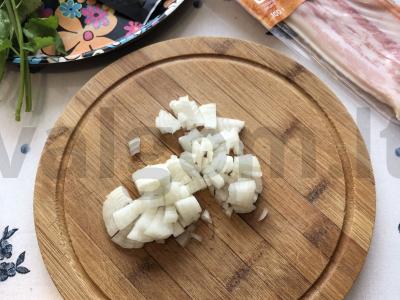 Lobio su rūkyta šonine ir kalendra Žingsnis 2